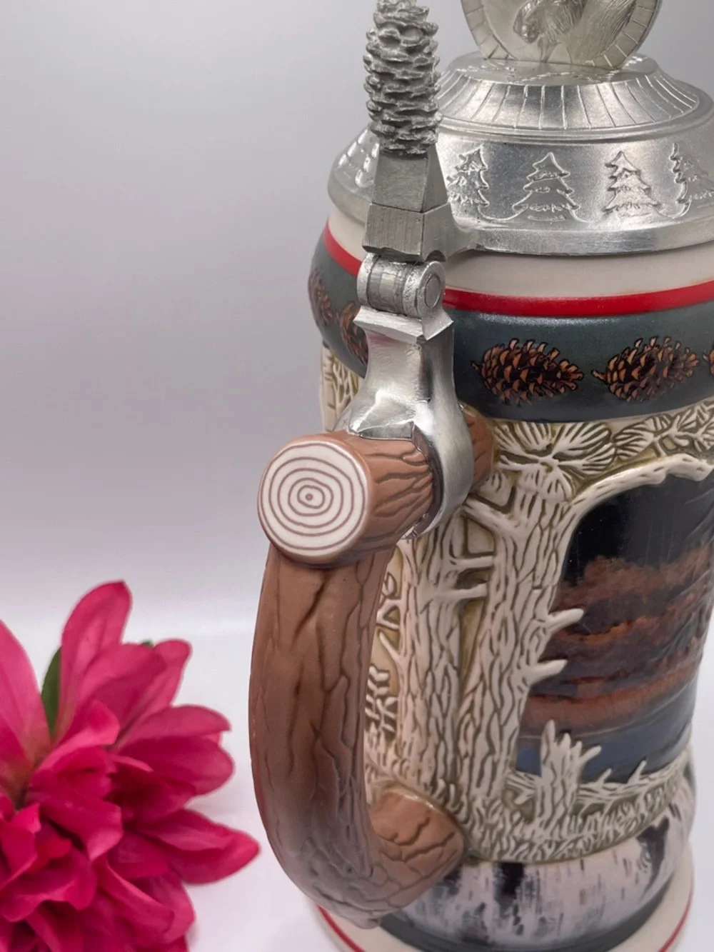 2002 Anheuser-Busch “Budweiser American Wildlife Series” Ceramic Moose Stein - Picture 8 of 9